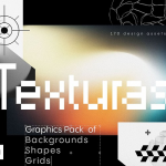 170款活力复古颗粒抽象酸性图形背景渐变扭曲网格图形创意设计矢量素材