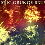 20种垃圾艺术抽象混乱涂鸦纹理PS笔刷图片设计素材