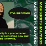 时尚设计展示幻灯片达芬奇模板