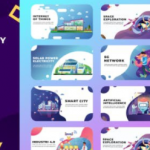 PR-科技感概念扁平化MG动画场景