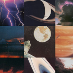 550款欧美复古蒸汽波普艺术动物女郎汽车太空元素杂志报刊剪贴画创意设计图片素材