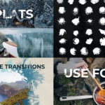 墨水飞溅展示达芬奇模板