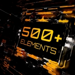 AE模板-500种未来科技感UI界面元素HUD图形动画 HUD Abstract Pack