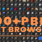 1000种金属布料泥土瓷砖木材抽象纹理Blender PBR Materials材质预设包