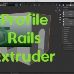 样条线模型挤出放样制作自定义模型Blender插件 Profile Rails Extruder 4