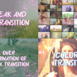 AE模板36个彩色光效动画转场过渡预设