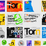 【PS样机】80款撕裂纸张破损毛边褶皱做旧效果PS样机设计素材