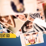 PR模板-三维空间多张照片堆积幻灯片展示开场动画