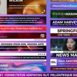 新闻媒体采访信息人名字幕条资料信息动画AE模板