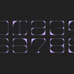 【字体】未来潮流酸性艺术赛博朋克电音风锐利抽象笔触英文字体