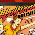 21支复古线条阴影手绘漫画Procreate笔刷