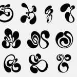 【字体】仿兔子形态圆润可爱创意设计艺术字体