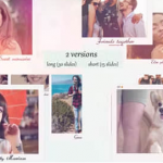 AE模板-甜蜜爱情回忆记录幻灯片相册展示动画