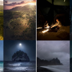 【ps笔刷】风景笔刷多套各种风景雨水水花雷电雪极光云彩气象笔刷