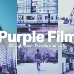 超现实紫色梦幻电影AI人工智能Lightroom预设及电影LUT预设