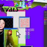 街头嘻哈非主流赛博朋克复古酸性艺术INS新媒体宣传排版海报设计PSD模板