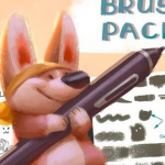 用于Photoshop的100多种素描绘画PS笔刷