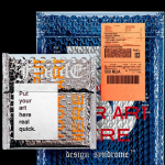 【PS样机】金属镀铝膜气泡信封袋加厚快递袋包装设计