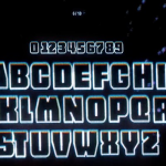 【4K视频素材】800+CRT扫描复古显示噪点颗粒闪烁纹理数字字母发光动画