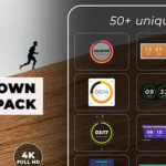 PR模板-50组现代可视化设计数字时间倒计时图形动画