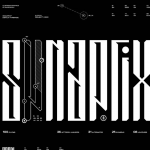 【字体】现代时尚简约抽象细长设计字母数字英文艺术装饰非衬线字体