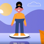 二转三卡通人物角色旋转MG动画制作AE教程