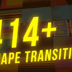 AE模板-414个扁平化彩色图形转场过渡动画预设