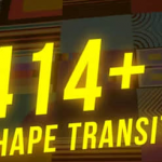 PR模板-414个扁平化彩色图形转场过渡动画预设