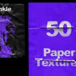 【PSD模板】50种复古褶皱撕裂纸张纹理传单文本海报设计