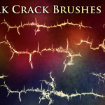 【PS笔刷】39个破裂树皮纹理裂缝效果PS笔刷图片设计素材