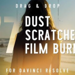 77组复古怀旧老电影灰尘刮痕胶片烧伤污渍闪光动画叠加特效