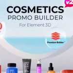 100种三维化妆产品包装瓶宣传展示动画AE模板