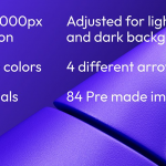 56种3D立体箭头APP网站界面设计素材