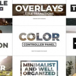 达芬奇-9组创意镂空文字标题转场过渡预设