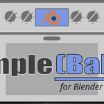 烘焙PBR材质纹理贴图Blender插件 SimpleBake 3.3.1