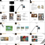 彩色作品展示PPT模板