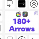 FCPX插件-180个线条箭头图形标注指示动画