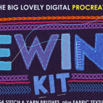 Procreate缝纫刺绣笔刷