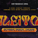 【字体】复古趣味星际战舰迷幻像素游戏衬线装饰英文字体