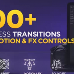 PR脚本-500个光学镜头失真模糊平铺色差缩放扭曲视频无缝转场预设