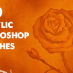 600种适用于Photoshop丙烯酸绘画笔刷