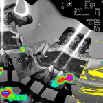 【PSD模板】扭曲故障失真变形回型波彩超扫描显影图像效果