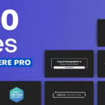 PR模板-1000个文字标题字幕条排版动画