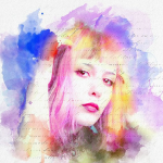 【PSD模板】混合照片艺术效果人像摄影特效PSD模板