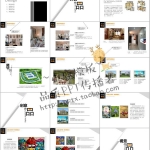 橙色系简洁大方PPT模板