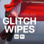 AE模板-故障毛刺方向模糊擦除视觉特效