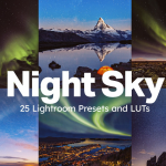 25个夜景星空银河系AI智能Lightroom预设及延时视频调色LUT预设
