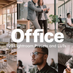 办公室环境胶片人像AI人工智能Lightroom预设及视频调色LUT预设