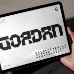 【字体】硬派严谨工业风斜角几何美学设计英文字体