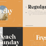 【字体】10套现代时尚优雅轻奢极简品牌logo杂志排版装饰英文字体合集